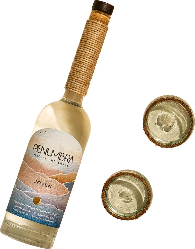 our mezacal balanced distinctive bottle trans